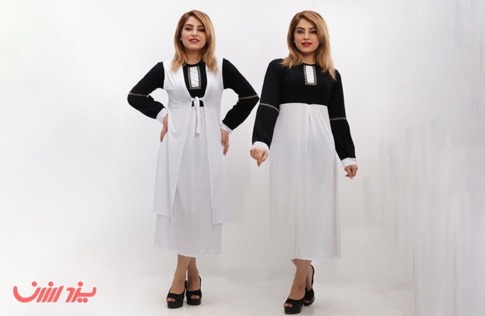 مانتو دوتیکه سنتی جنس کرپ جودون پلاس در یک رنگ - ارسال رایگان در یزد ارزان