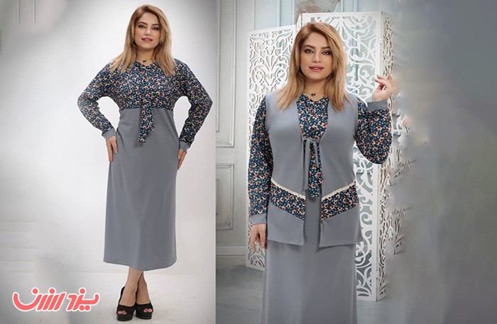 مانتو مدل دو تیکه شیلا جنس جودون پلاس - ارسال رایگان در یزد ارزان