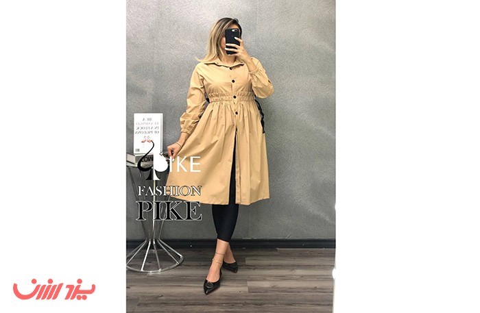 مانتو مدل نازی جنس ابر و باد در 5 رنگ - ارسال رایگان در یزد ارزان